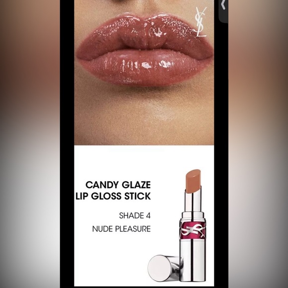 YSL NIB 3Pc Trousse Pouch, Candy Glaze Lipstick & Sample Y Parfum spray - Picture 2 of 14